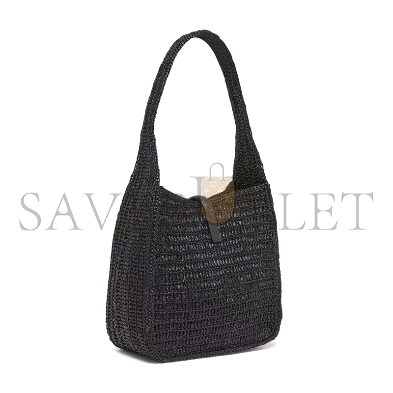 YSL LE 5 À 7 SUPPLE SMALL IN RAFFIA 713938 (23*22*8.5cm)
